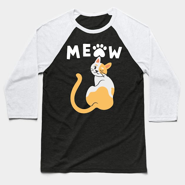 miew cats Baseball T-Shirt by medfrigo